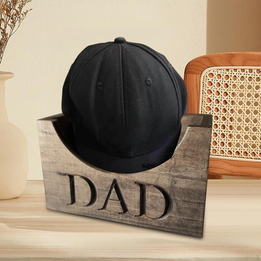 Hat Storage Rack for Men And Dads, Wooden Holder Home Travel