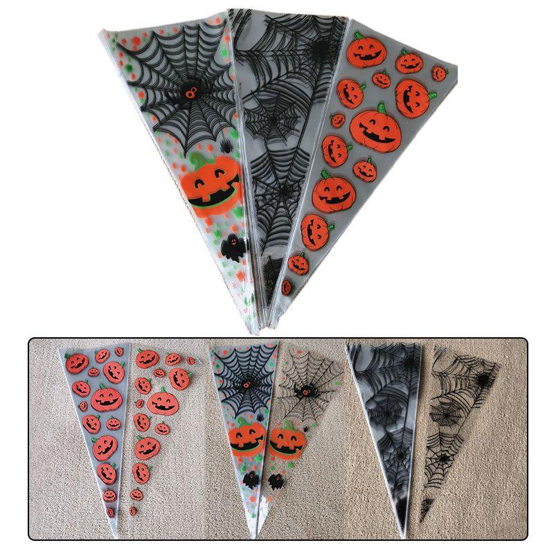 Versatile 100pcs Plastic Cone Bags Ideal For Storing Candy Toys And Snacks