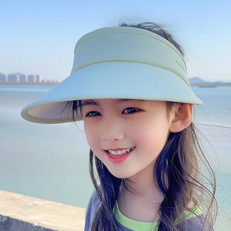 Kinder Sommer Sonnenhut mit breiter Krempe Atmungsaktive Eisseide für Outdoor-Schutz