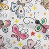 oneOone Cotton Flex Dark Yellow Fabric Butterflies Sewing Fabric By The Yard Printed Diy Clothing Sewing Supplies 40 Inch