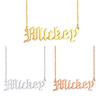 Vnox Personalized Name Necklace Custom Made Any Name Font Stainless Steel Metal Women Jewelry