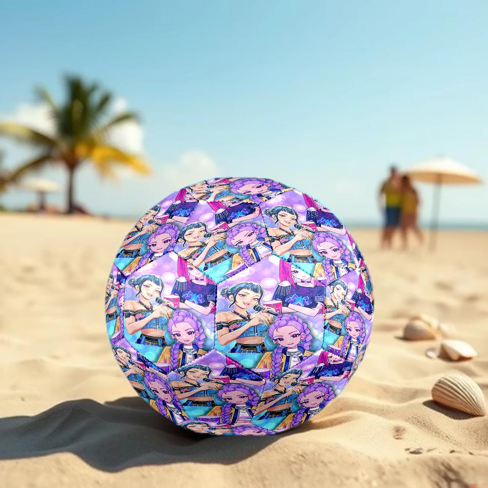K Print Size 5 Soccer Ball, Standard Match Football for Sports Game and Team Practice, Ideal Gift for Soccer Fans