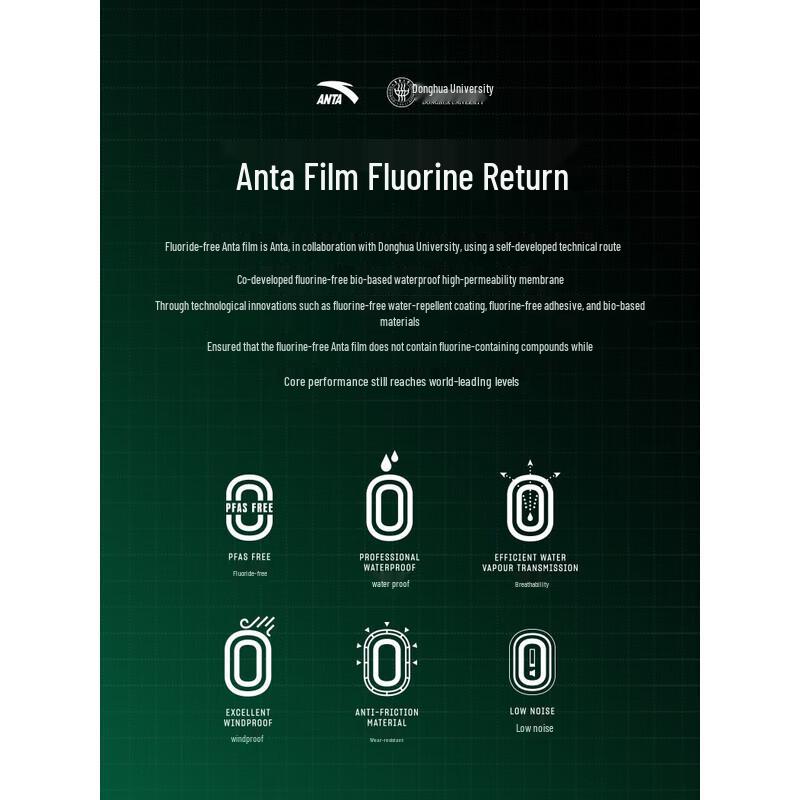 ANTA x National Geographic Eco-Membrane Stormproof Windbreaker