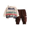 Kids Casual Long-Sleeve Set, Comfortable Daily Wear Outfits