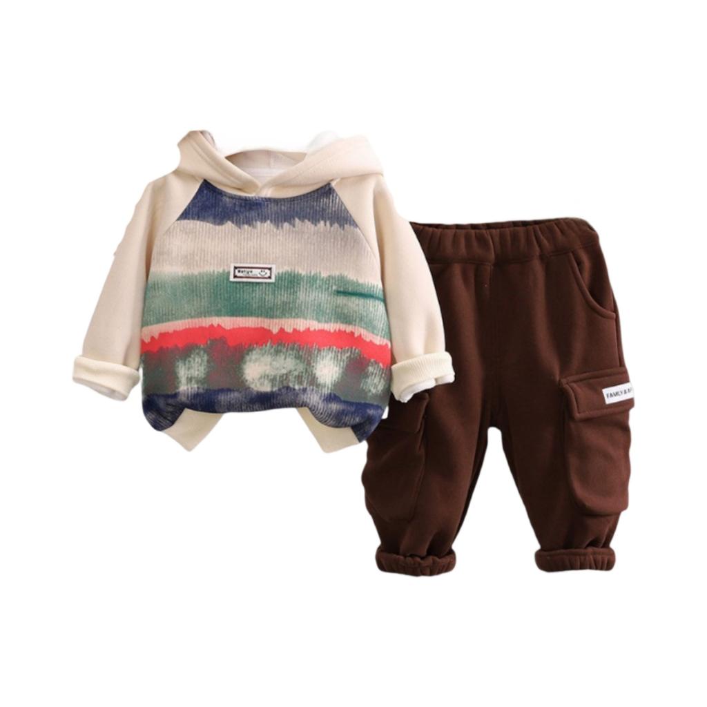 Kids Casual Long-Sleeve Set, Comfortable Daily Wear Outfits