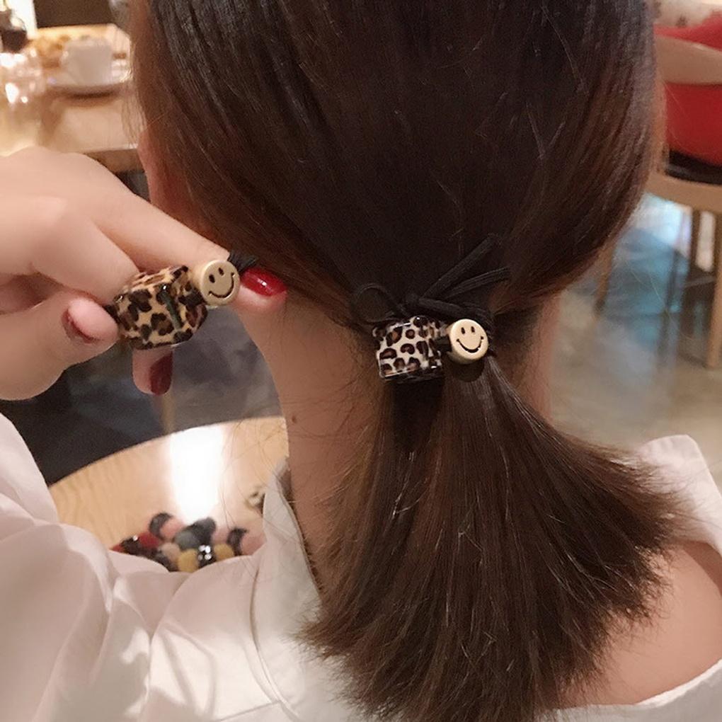 Square Leopard Smile Hair Band 4p