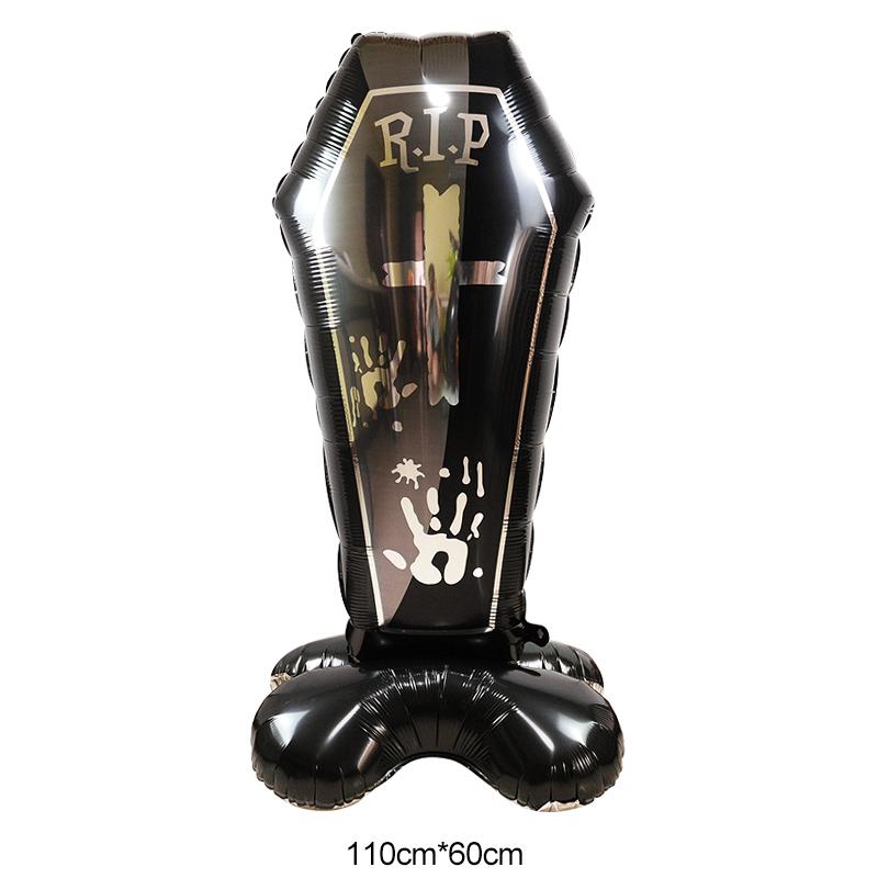 Large Halloween Standing Balloons Pumpkin Witch Ghost Foil Globos For Halloween Party Decoration Kids Favors Inflatable Toy 2024