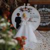 1pc Bride and Groom Pattern DIY Embroidery Kit for Beginners