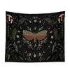 Moon Tapestry Wall Hanging Moth Plant Phase Aesthetics Goddess Living Room Dormitory Decoration Mushroom