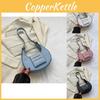 Versatile Fashion Pu Leather Crescent Bag With Zipper Ideal For Everyday Use