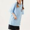MLB Old Flower T Shirts Unisex Blue Crew Neck Moderate Straight Fit 3ATSM2023-50BLL