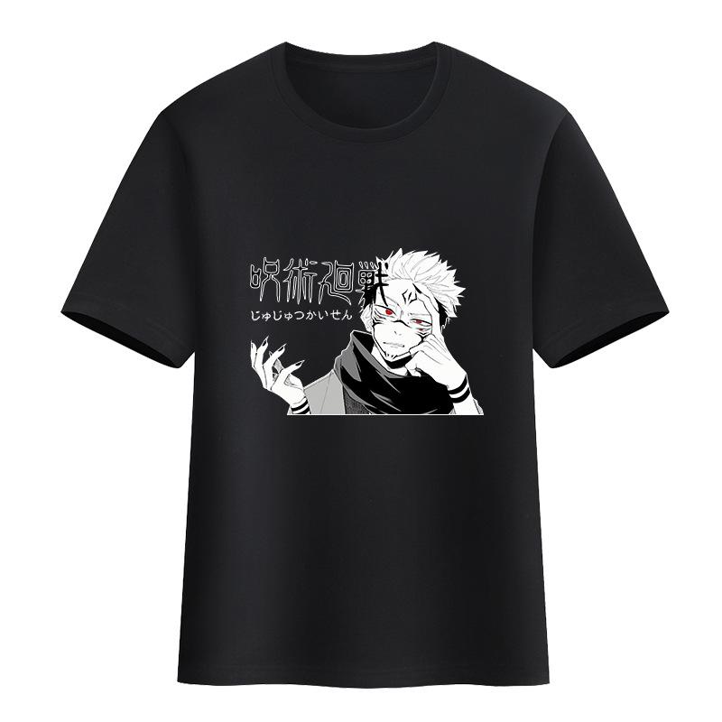 2025 New spell back to battle T-shirt animation two yuan two Nuo knotweed Uhito dog roll spine five cotton short-sleeved T-shirt