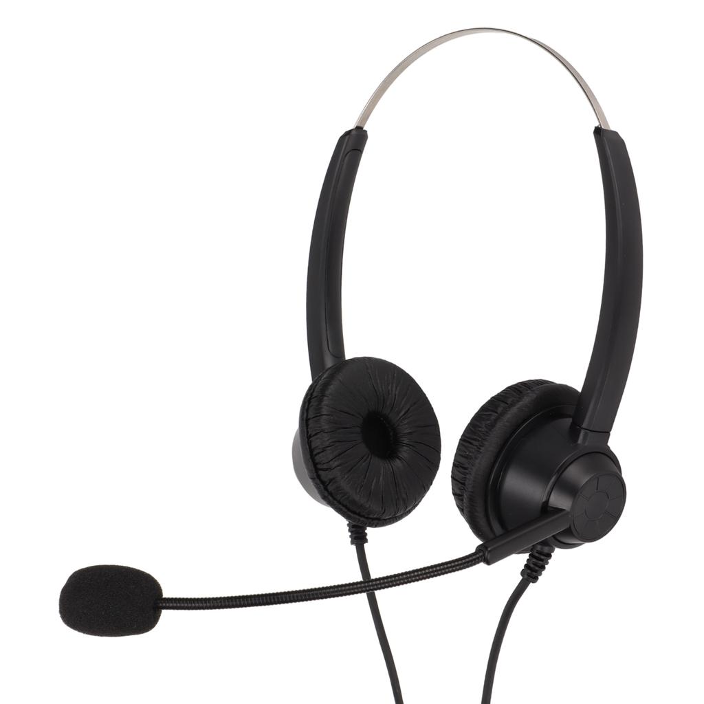 H360D‑3.5‑U901 Binaurales Business-Headset 3,5-mm-USB-Office-Headset Unterstützt Lautstärkeregelung des Lautsprechers Mikrofon und Lautstärkemute