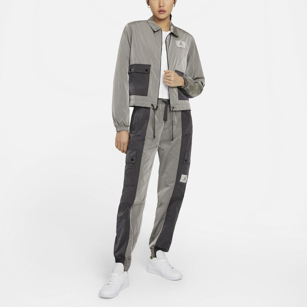 Jordan Essentials Lightweight Water-Repellent Woven Jacket Women Jacket Grey DD6993-286