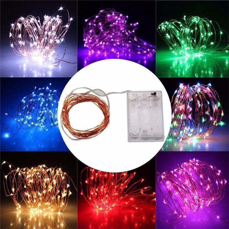 Versatile Led Battery Operated Fairy Lights Featuring Waterproof Copper Wire Design