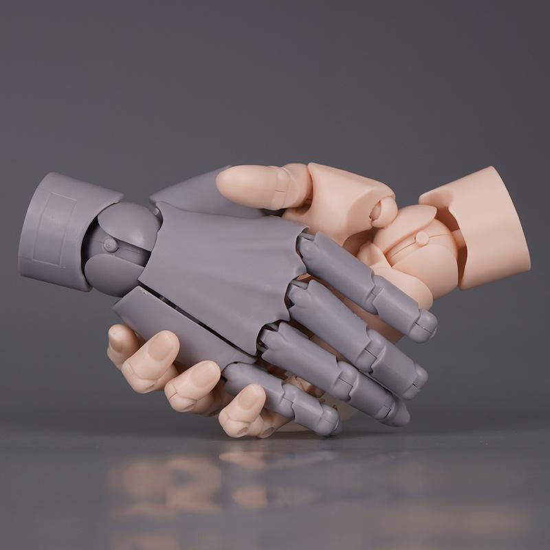 10.5cm Human Hand Model With Movable Finger Joints 1:2 Simulation Palm  Desktop Ornamenttoy Twisted Egg Surprise Gifts Blind Box