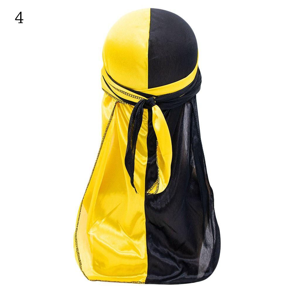 Pre-Tied Bandana Thin Pirate Hat Adjustable Silk Durag Men Women