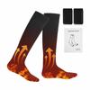 High Quality Unisex Rechargeable Electric Knitted Heated Socks 3 Heat Settings Logo Pattern One Size Fits All for Outdoor Winter