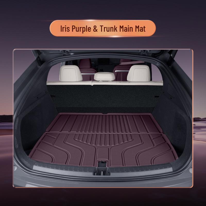 Vehicle-Specific YU7 TPE Floor Mats: Fully Enclosed, Matches Original Car Interior Color