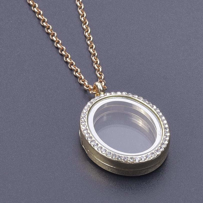 1Pc Round Heart Glass Cremation Urn Locket Pendant Necklaces For Ashes Mix Geometric Memory Floating Relicario Collares Jewelry