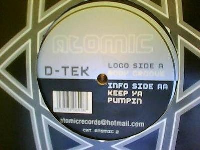 LP Record D-TEK - Body Groove / Keep Ya Pumpin 19838182 Atomic Records 2003 Germany Obi Classical Used
