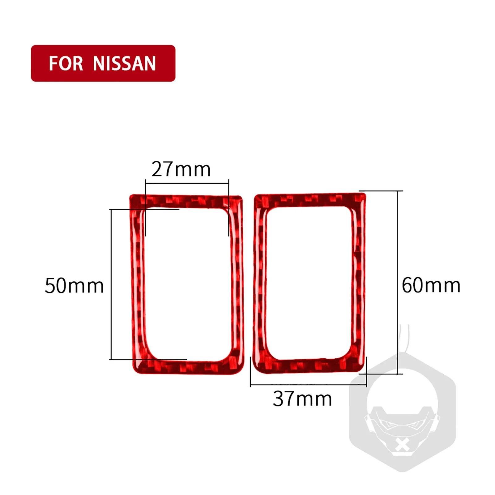 

2 шт., украшение для дверного замка автомобиля, накладка, наклейка для Nissan GTR R35 2008-2016, автомобильные аксессуары для интерьера, настоящее углеродное волокно RHD