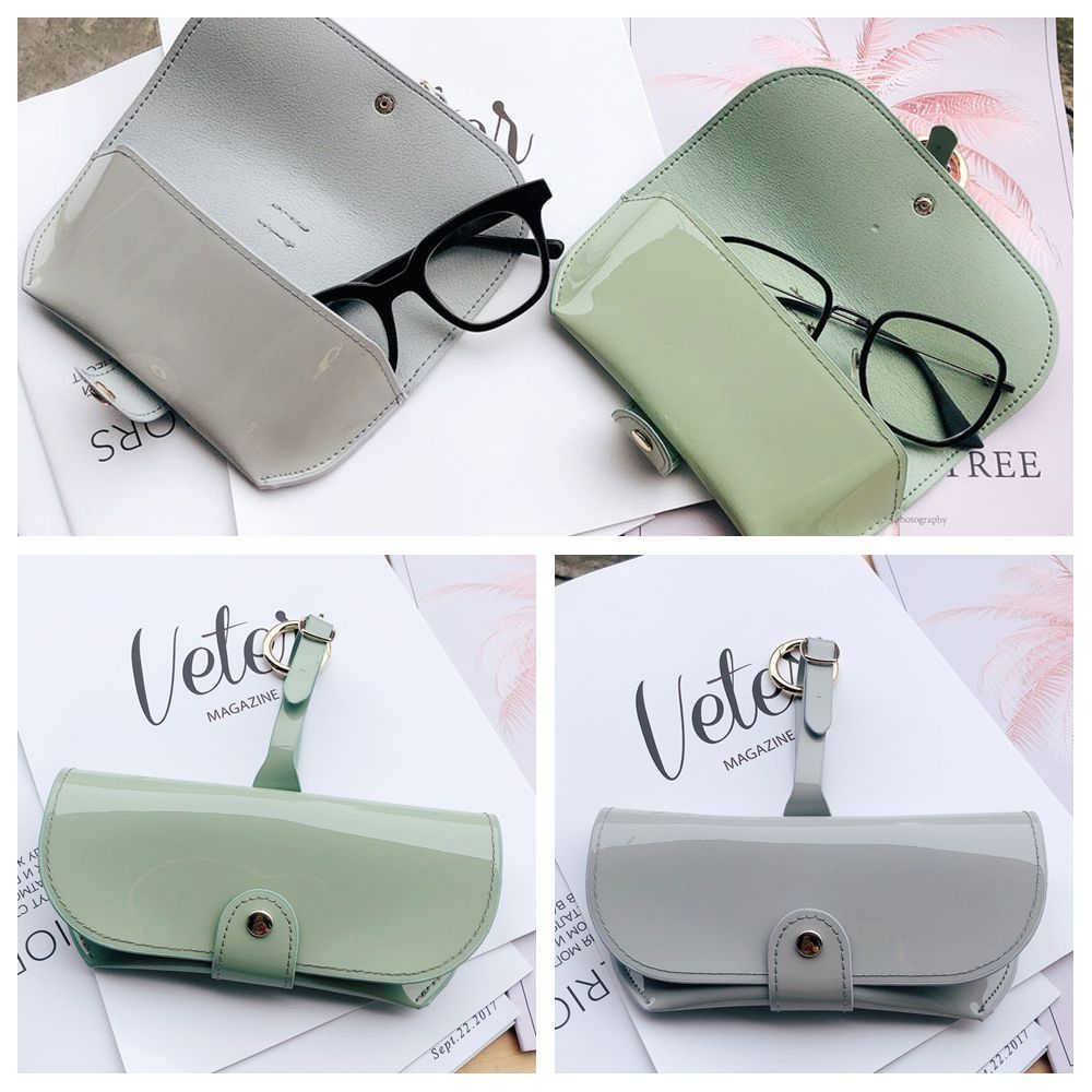 

with Keyring Sunglasses Pouch PU Hanging Sunglasses SunGlasses Holder Eyewear Accessories зелений