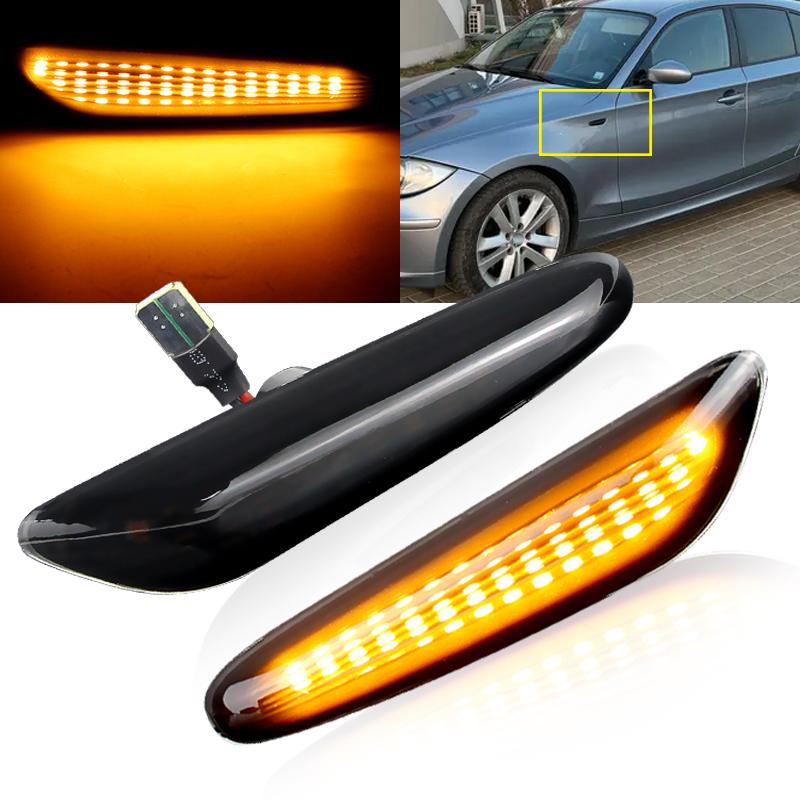 2x LED Turn Signal Light Side Marker 63133418445 For BMW 1 3 5 serie E46 E60 E61 E81 E82 E87 E88 E90 E91 E92 E93 X1 E84 E83 E53Turn Signal 2