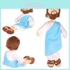 Weiche und kuschelige Jesus-Stoffpuppe als Ornament für Weihnachten und religiöse Dekoration