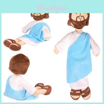 Soft And Cuddly Jesus Plush Doll Ornament For Christmas And Religious Decor