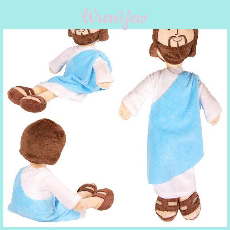 Soft And Cuddly Jesus Plush Doll Ornament For Christmas And Religious Decor