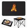 Double Sided Silicone Mat with Fiberglass for Heat Protection and Easy Cleaning Suitable for Outdoor Stove and Grill Use