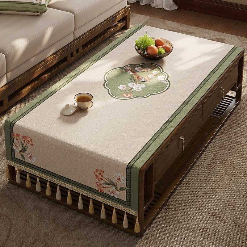 Coffee Table Tablecloth Living Room Light Luxury High-End Tv Cabinet Long Cover Cloth Dining Table Decorative Tablecloth