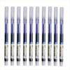 100Pcs Straight Liquid Ball Pen Quick Drying Business File Signature Gel Pen 0.5mm Black/Blue Ink Office School Use,Birthday Gifts,School Season