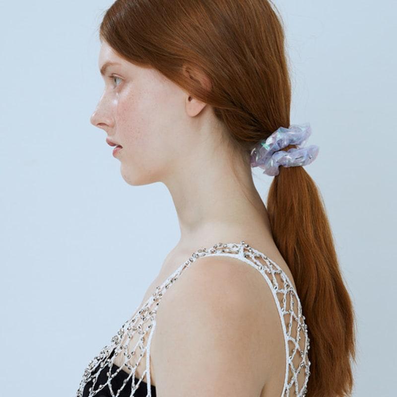 Mellotory See-through Metal Scrunchie