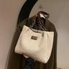 Plush bag women's large-capacity new autumn and winter versatile shoulder bag college students commuting tote bag