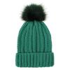 Fashion Solid Color Knitted Hat Pompom Thick Casual Simple Fall Winter All-match