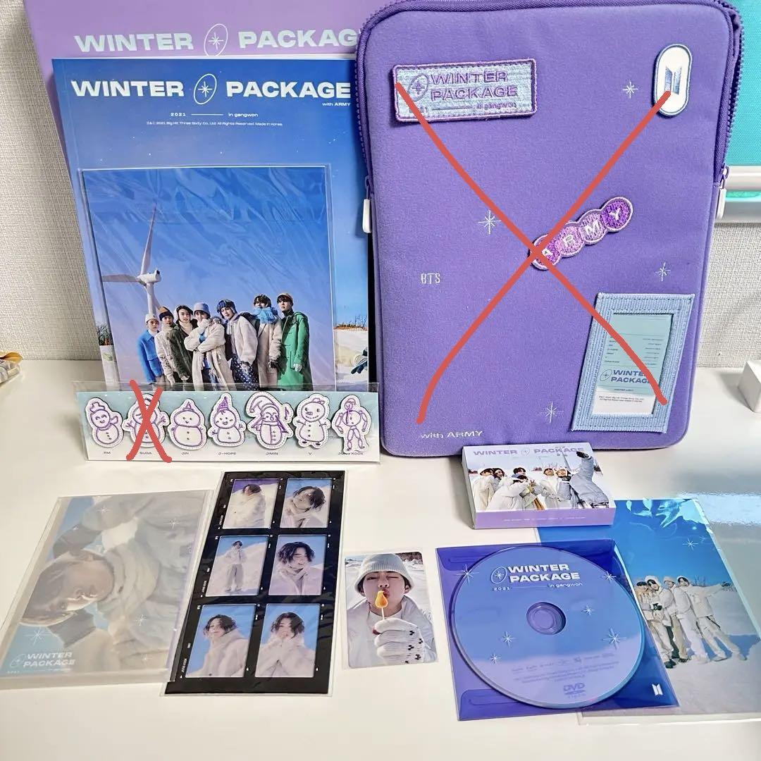 

[Б/У] Зимний пакет BTS 2021 (некоторые товары отсутствуют)