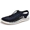 Whoholl Summer Knitted Men Sandals Breathable Casual Shoes for Men Outdoor Beach Sandals Plus Size 35-48 Summer Footwear Man