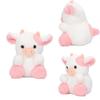 Belle Strawberry Cow Plush Toy Adorable Pink Cow Stuffed Animal