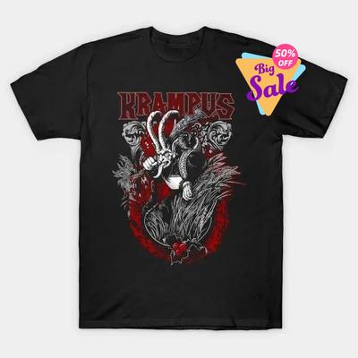Unique Krampus TShirt 100 Cotton ONeck Summer Short Sleeve Casual Unisexs Tshirt Size S3XL
