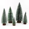 Green Snowflake Pine Needle Mini Christmas Tree - PVC Tabletop, Sizes: 10-30cm