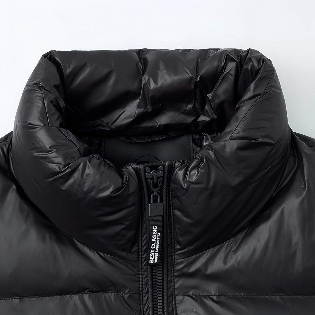 Men's Winter Stand-up Collar Down Vest - New Fashionable Warm Casual Top