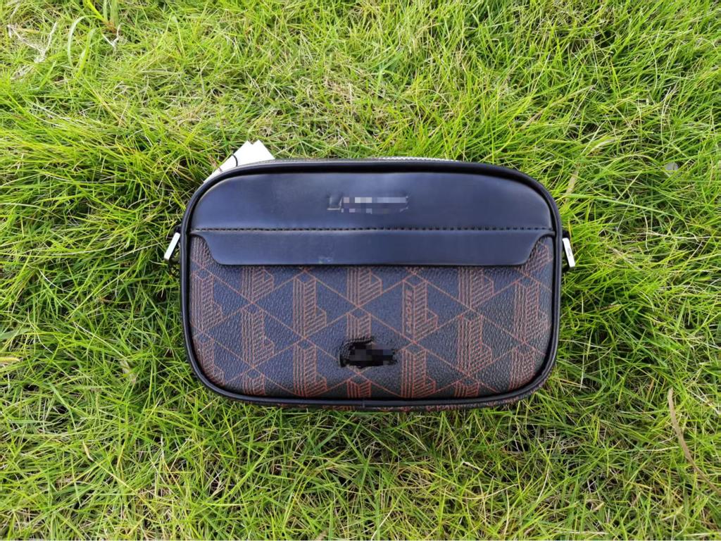 Herren Lässiger karierter Leder-Umhänge-Rucksack