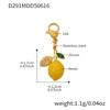 Nivora Resin Fruit Lemon Pendant Necklace For Women Imitation Zircon Stainless Steel Zircon Handmade Strand Beads Choker Zircon