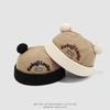 Korean Style Kids' Embroidered Letter Melon Hat – Cute Spring & Autumn Design for Boys & Girls
