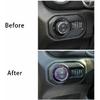 Console Headlight Air Condition Switch Knob Covers Trim for Jeep Wrangler JL JT