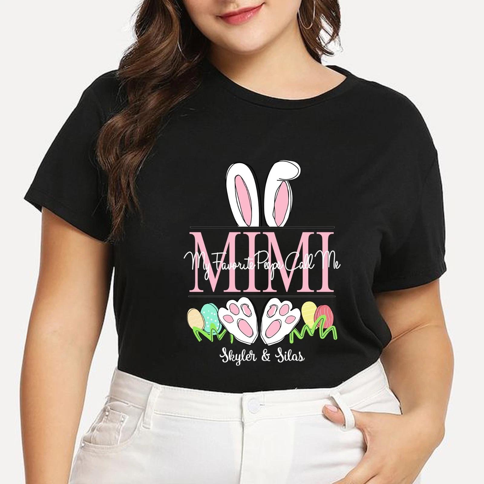 Personalized Easter Day Shirt for Grandma, My Favorite Peeps Call Me Mimi Tee M