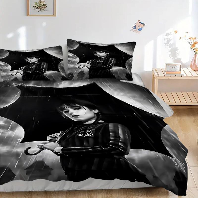 

3pcs Gothic Fashion Bedding Set. Soft and Comfortable with No Core Included (1x Duvet Cover + 2x Pillow Covers) yy251009238 135x200cm
