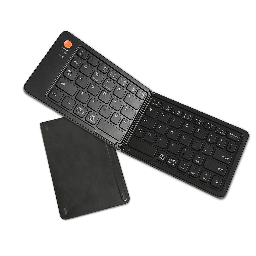 Foldable Mute Bluetooth Keyboard Wireless Computer Fittings Mini Keyboard for IOS/Android/Windows
